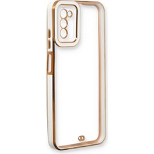 Hobibahçem Galaxy A03S Kılıf Liva Lens Silikon - Beyaz