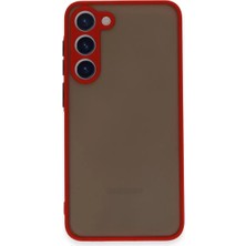 Newface Samsung Galaxy S23 Plus Kılıf Montreal Silikon Kapak - Kırmızı