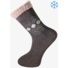 Pro Ulanbatur Lamswool Kışlık Soket Rahat Kadın 12'li Çorap
