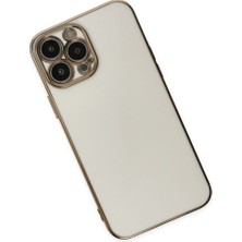Hobibahçem iPhone 14 Pro Max Kılıf Volet Silikon - Beyaz