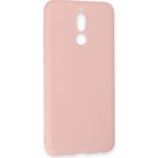 Hobibahçem Mate 10 Lite Kılıf Nano Içi Kadife Silikon - Pudra