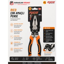 Rico 180MM Multifonksiyonel Kablo Sıyırma Pensesi