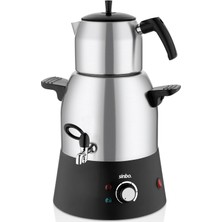 Belirtilmemiş Elektri̇kli̇ Semaver Muslukluçay Maki̇nesi̇ Çayci Çeli̇k Su Kazani=3lt - Çeli̇k Demli̇k=1.1lt 1000W Stm-58