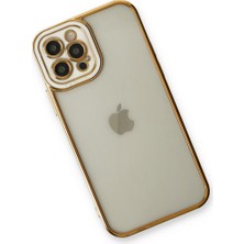 Hobibahçem iPhone 12 Pro Max Kılıf Liva Lens Silikon - Beyaz