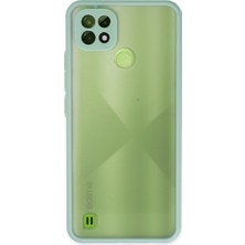 Hobibahçem Realme C21 Kılıf Montreal Silikon Kapak - Turkuaz