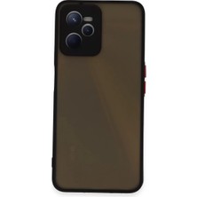 Newface Realme C35 Kılıf Montreal Silikon Kapak - Siyah