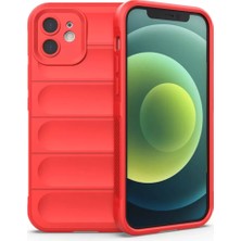 Newface Apple iPhone 12 Kılıf Optimum Silikon - Kırmızı