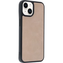 Hobibahçem iPhone 15 Kılıf Aras Deri Kapak - Pudra