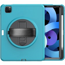 Hobibahçem iPad Pro 11 (2018) Kılıf Hand Strap Tablet Kılıfı - Turkuaz
