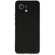 Newface Xiaomi Mi 11 Kılıf Nano Içi Kadife Silikon - Siyah