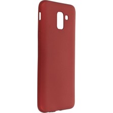 Hobibahçem Galaxy J6 Kılıf First Silikon - Bordo