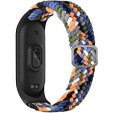 Hobibahçem Mi Band 7 Star Kordon - Gri-Turuncu