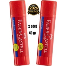 Faber Castell 40 gr Çevirmeli  Stick Yapıştırıcı 2 Adet
