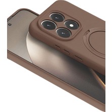 Hobibahçem Mi 15T Regal Magsafe Standlı Kapak - Çöl Titanyum