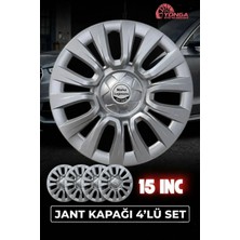 Yonga Oto Aksesuar Toyota Avensis 15 Inç Jant Kapağı 4'lü Set + 4 Amblem + 8 Cırt Kelepçe