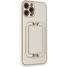 Hobibahçem iPhone 12 Pro Kılıf Coco Elit Kapak - Beyaz