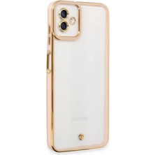 Newface Samsung Galaxy A04 Kılıf Liva Lens Silikon - Rose