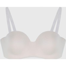 Velina Secret Lotus Cup Balenli Desteksiz Straplez Toparlayıcı Sütyen - Ekru