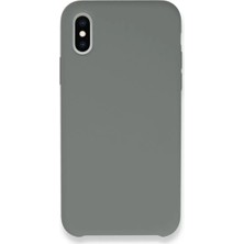 Newface Apple iPhone Xs Max Kılıf Lansman Legant Silikon - Gri