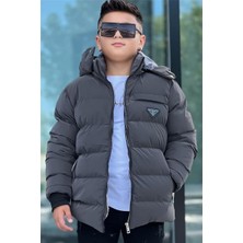 Pina Kids Erkek Çocuk Çıkarılabilir Kapüşonlu Suitici Nova Kışlık Mont KM4012