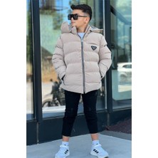 Pina Kids Erkek Çocuk Çıkarılabilir Kapüşonlu Suitici Nova Kışlık Mont KM4012