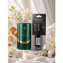 Areon Aromatik Difüzör Yeşil (Lux Metal) + Silver Linen