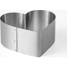 Empressco Derinlik 8cm, En 15CM Kalp Şekilli Kek Kalıbı, Kolay Kullanım