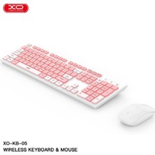 Dco Kb-05 Kablosuz Klavye ve Mouse Seti Pembe