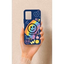 Vip Case Vivo Y21 Uyumlu Happing Smile Desenli Silikon Kılıf
