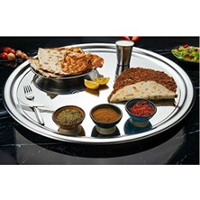 Empressco Paslanmaz Çelik Yer Sofrası Tepsi 40CM No:6, Şık ve Dayanıklı Tasarım