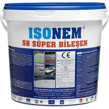 İsonem SB Süper Bileşen Mineral Dolgulu Su Yalıtım Malzemesi 18 kg Kırmızı Renkli Dayanıklı Kaplama