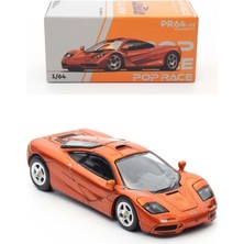Pop Race Mclaren F1 Orange Metallic 1:64 Diecast Model Araba PR64-92