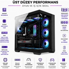 Apphirex Prestige X40 Ryzen 5 7500F / Msı B650M-B / Amd RX9060XT 16GB / 16GB Ddr5 6000MHZ / 1tb M.2 SSD / 360MM Sıvı Soğutma Masaüstü Oyuncu Bilgisayarı