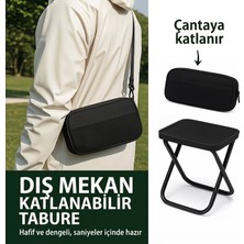 Zivu Taşıma Çantalı Portatif Katlanabilir Kamp ve Balıkçı Taburesi - Pratik Mini Sandalye