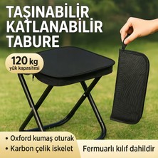 Zivu Taşıma Çantalı Portatif Katlanabilir Kamp ve Balıkçı Taburesi - Pratik Mini Sandalye