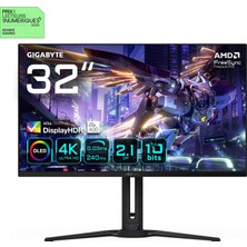 Gigabyte Aorus FO32U2P 31.5″ 0.03MS Gtg 240 Hz OLED Gaming (Oyuncu) Monitör