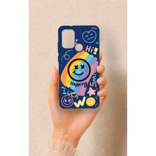 Vip Case Casper Via F20 Uyumlu Happing Smile Desenli Silikon Kılıf