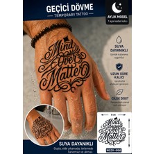 1 Ay Kalıcı 24 Saat Sonra Kararan El Üstü Yazılı  Model Geçici Dövme Tattoo