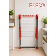 Esero CC020 Katlanabilir Çamaşır Kurutmalık 17 Metre Kurutma Alanlı Büyük Boy Metal Çamaşırlık Askılığı Dayanıklı Kurutma Standı