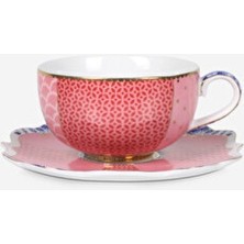 Empressco Pembe Porselen Kahve Fincanı, Şık ve Zarif Tasarım, 125 ml