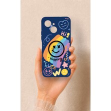 Vip Case Tecno Spark 40C Uyumlu Happing Smile Desenli Silikon Kılıf