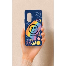 Vip Case Huawei Nova 9se Uyumlu Happing Smile Desenli Silikon Kılıf