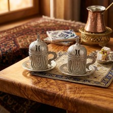 Eski Yeni Antik Osmanlı Kahve Fincanı Takımı – 2 Kişilik Set