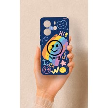 Vip Case Redmi Note 14 4g Uyumlu Happing Smile Desenli Silikon Kılıf