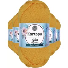 MiraLive 5 Adet Lotus Bikini Büstiyer Bluz Örgü Ipi  K318 Koyu Sarı