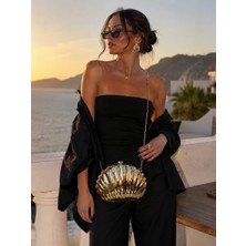 YNS Collection Kadın Gold Abiye Çanta | Plaj Çanta