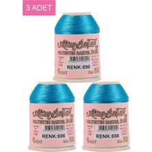 MiraLive 3 Adet Altınbaşak Oya ve Dantel Ipi 20 gr -  - No: 696