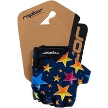 Raptor Çocuk Bisiklet Eldiveni Silikon Jelli - Stars - M