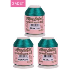 MiraLive 3 Adet Altınbaşak Oya ve Dantel Ipi 20 gr -  - No: 740