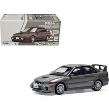 Pop Race Mitsubishi Lancer Evolution Iv Dark Grey 1:64 Açılır Kaputlu Model Araba PR64-327